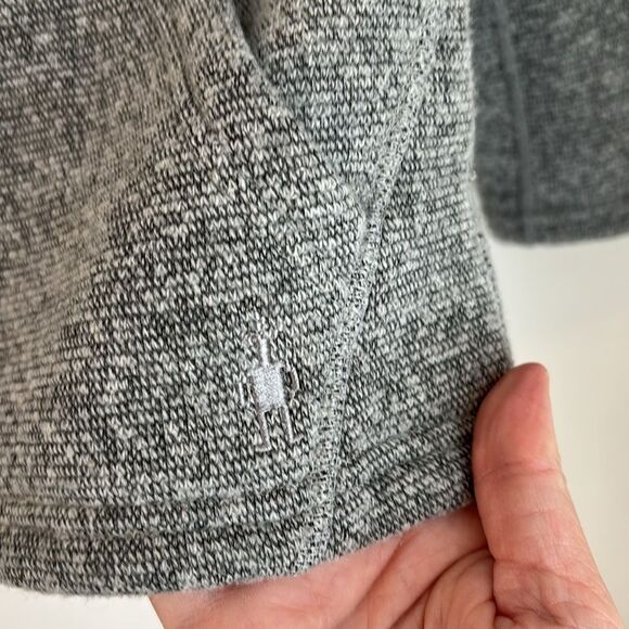 Smartwool Women Hudson Trail Pullover Fleece Mock Neck Cowl Sweater XS gray EUC - Picture 8 of 12